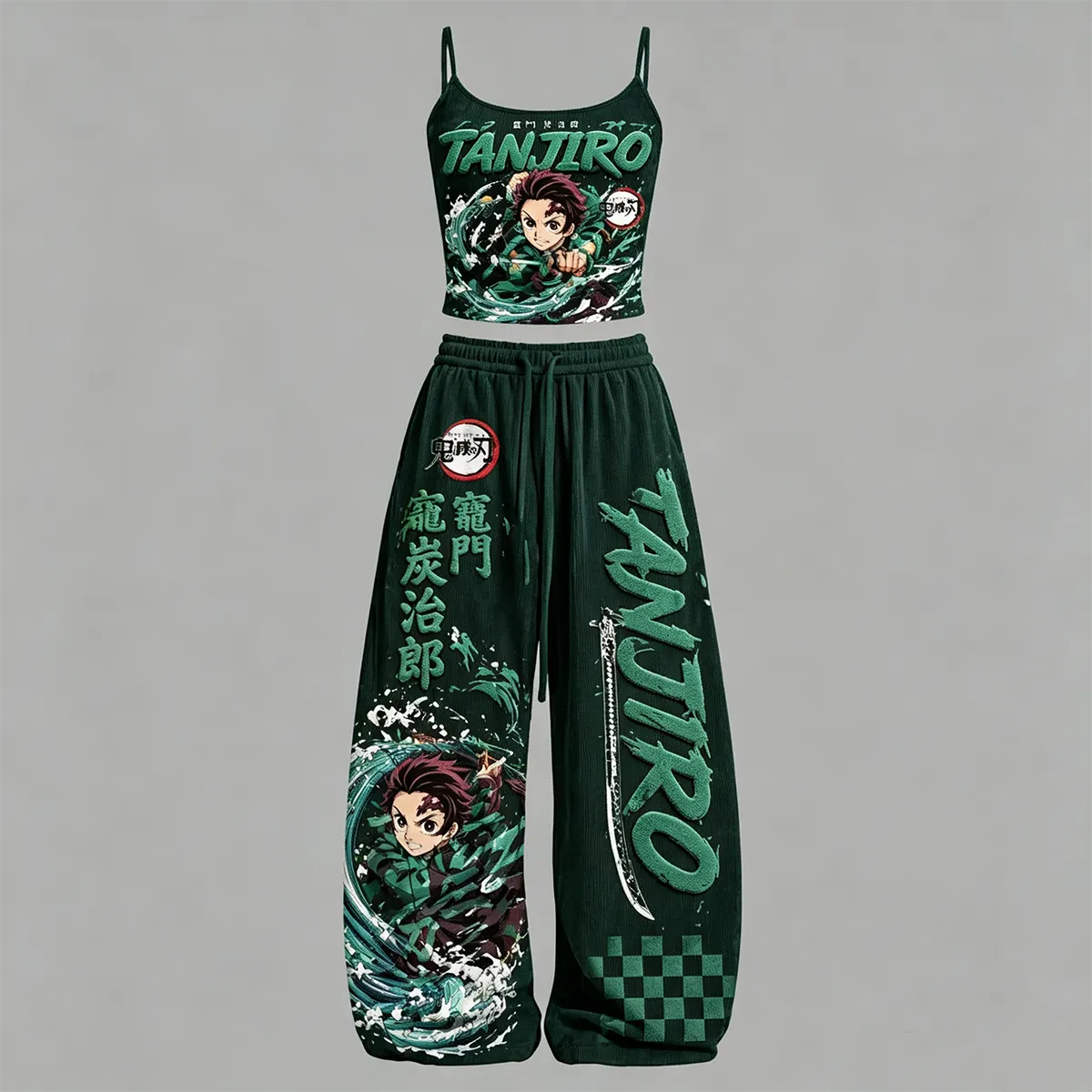 Top & Elasticated Trousers Two-Piece Set
