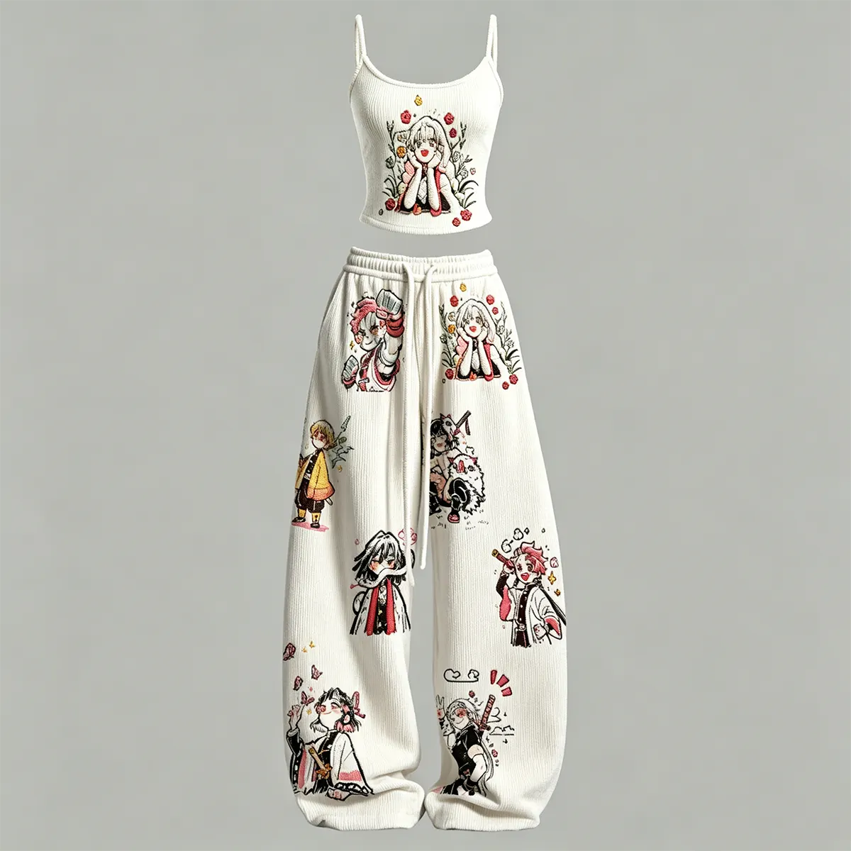 Top & Elasticated Trousers Two-Piece Set
