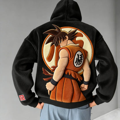 Color Blocked Plush Hoodie