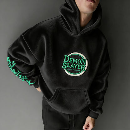 :  Color-blocked Plush Hoodie