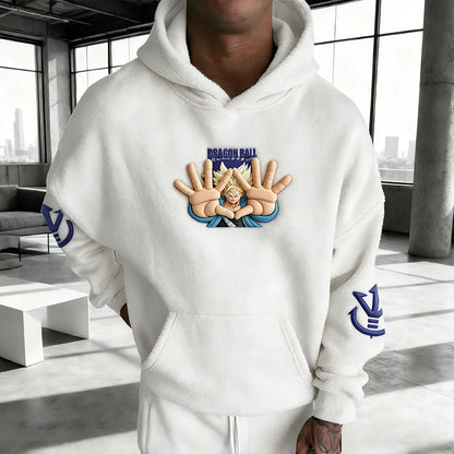 Color Blocked Plush Hoodie