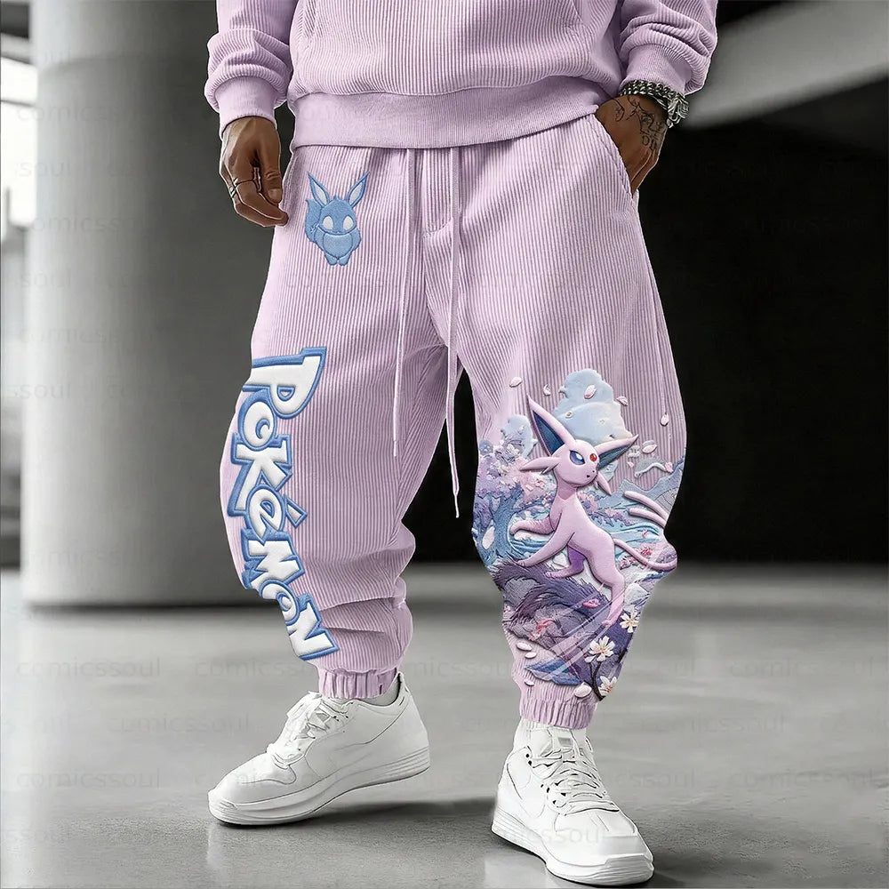 color-blocked Corduroy Pants