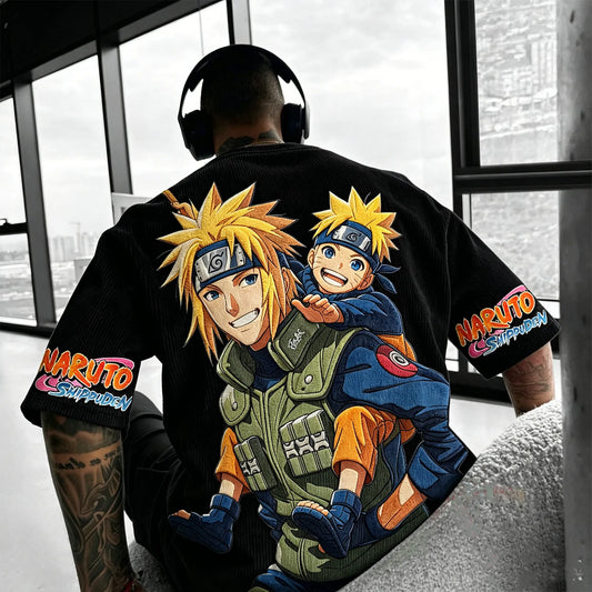 Anime Vintage Corduroy T-Shirt