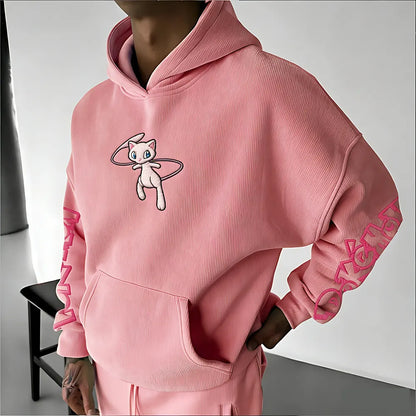 Foam Print Corduroy Hoodie