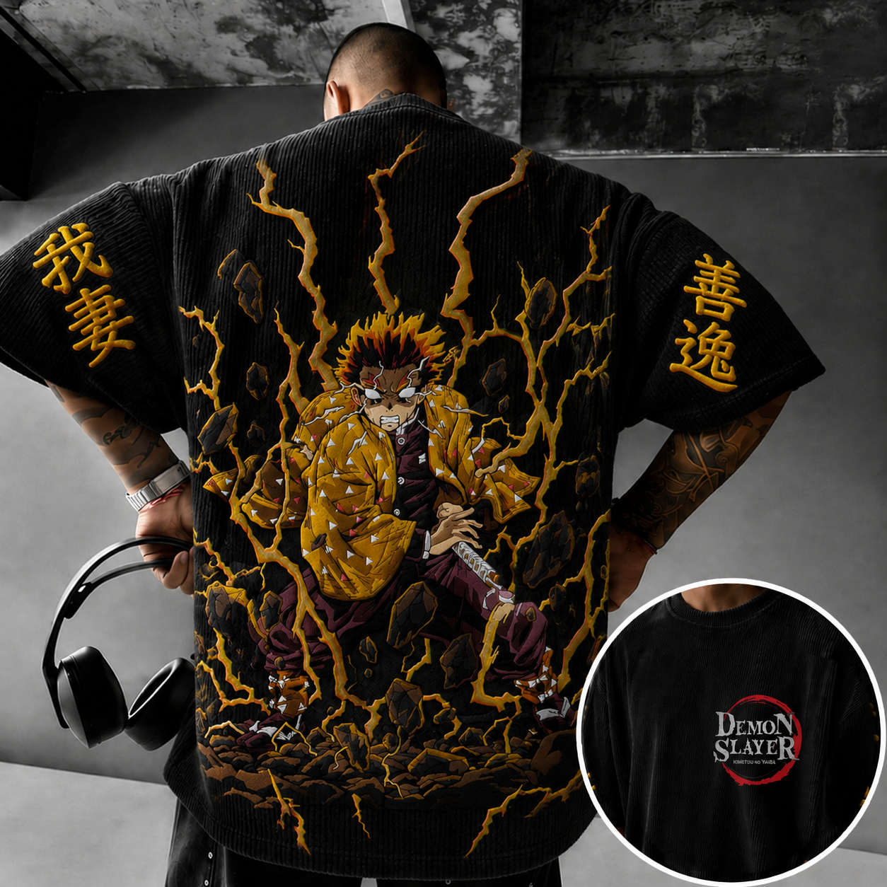 Vintage Anime Print T-shirt