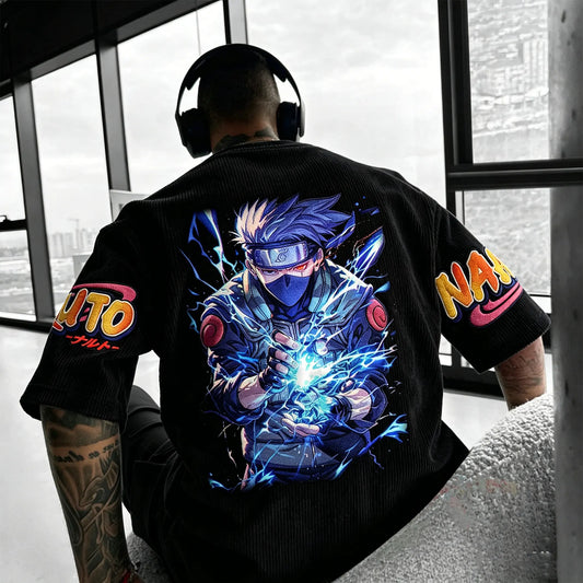 Anime Vintage Corduroy T-Shirt