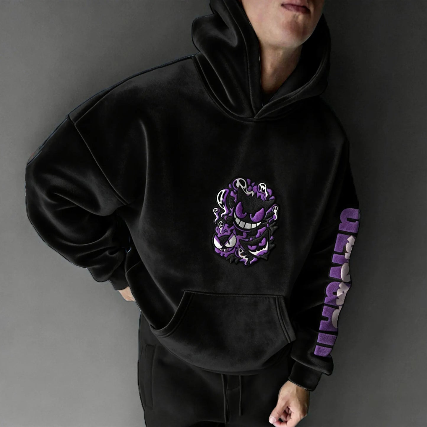 Color Blocked Plush Hoodie