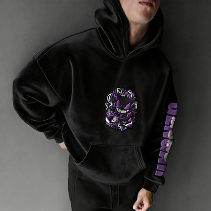 Color Blocked Plush Hoodie