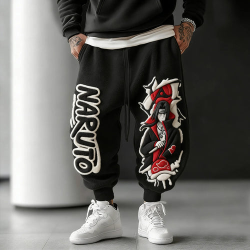 Color-blocked Plush Pants