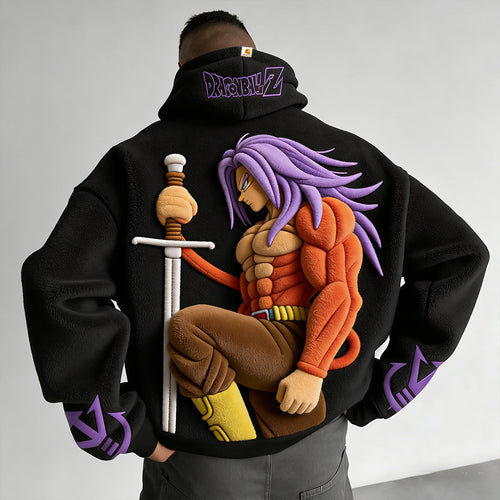 Color Blocked Plush Hoodie