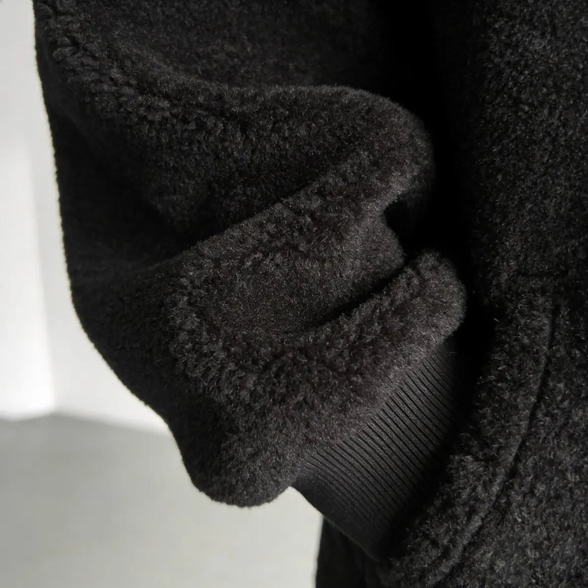 Unisex   : Mega Gengar Color-blocked Plush Hoodie