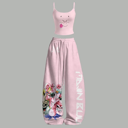 Top & Elasticated Trousers Two-Piece Set