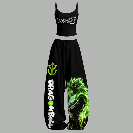 Top & Elasticated Trousers Two-Piece Set