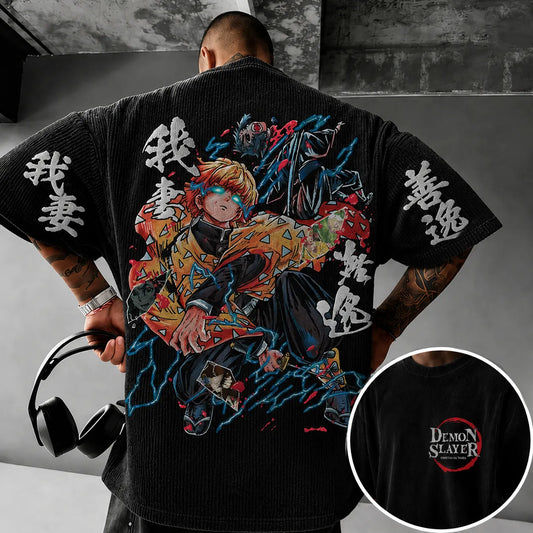 Vintage Anime Print T-shirt