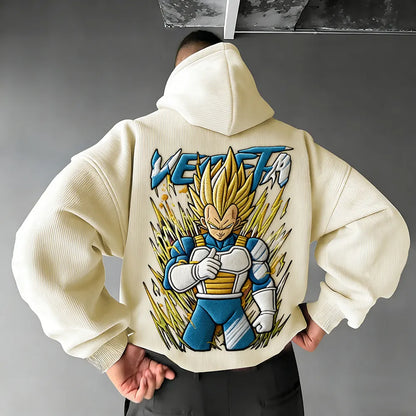 Color Blocked Plush Hoodie