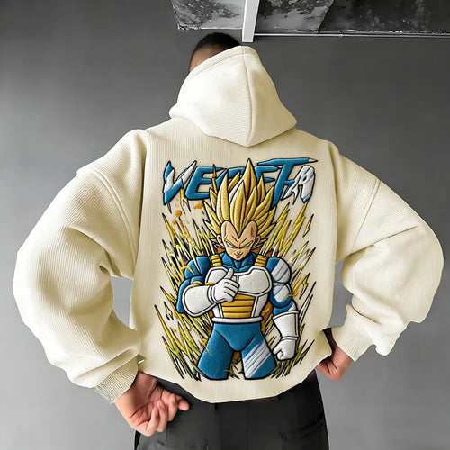 Color Blocked Plush Hoodie