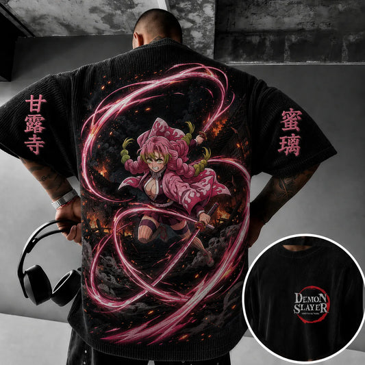 Vintage Anime Print T-shirt