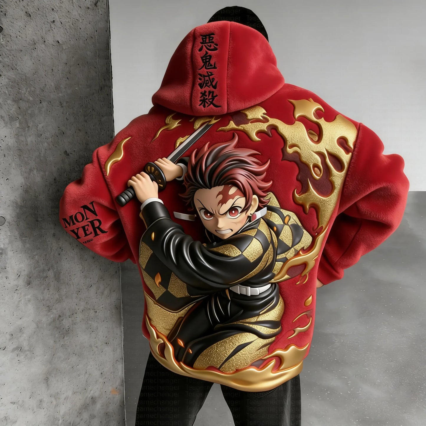 Men : : Kamado  Color-blocked Plush Hoodie