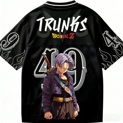 Unisex Anime Retro Mesh Sports Jersey T-Shirt