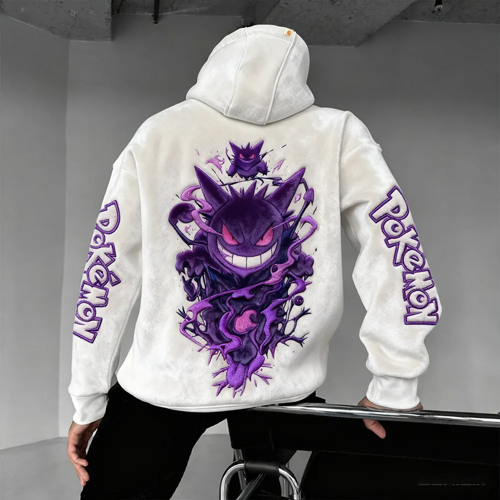 Color Blocked Suede Hoodie