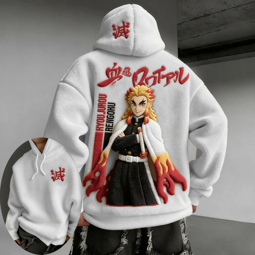 Men : Kyoujurou  Color-blocked Plush Hoodie