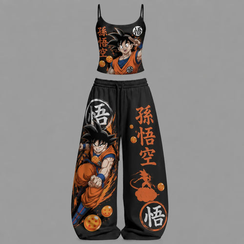 Top & Elasticated Trousers Two-Piece Set