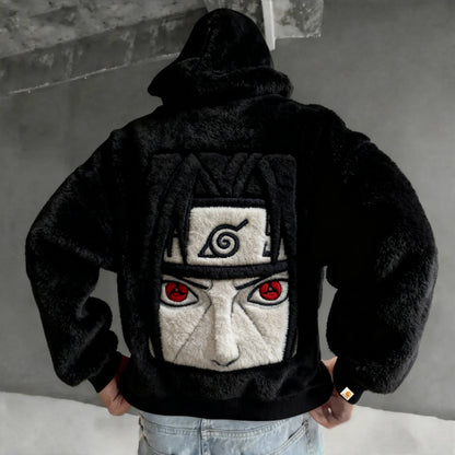 Color Blocked Plush Hoodie