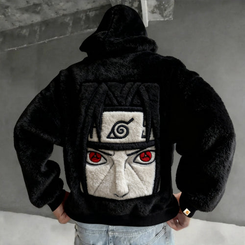 Color Blocked Plush Hoodie