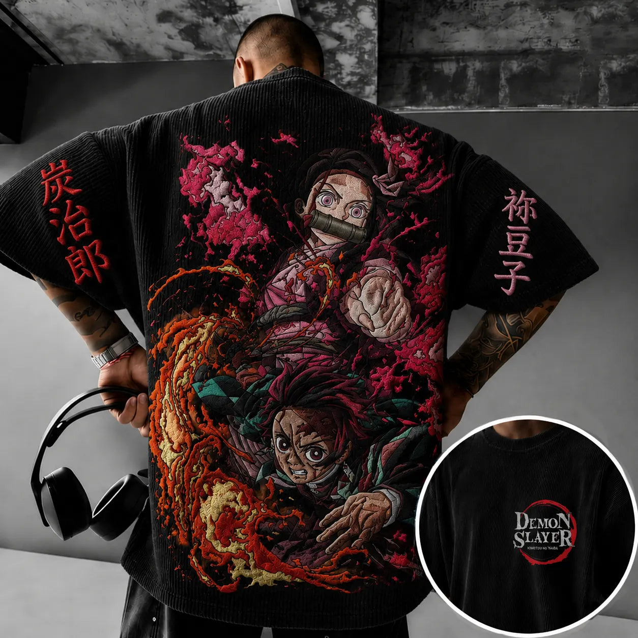 Vintage Anime Print T-shirt