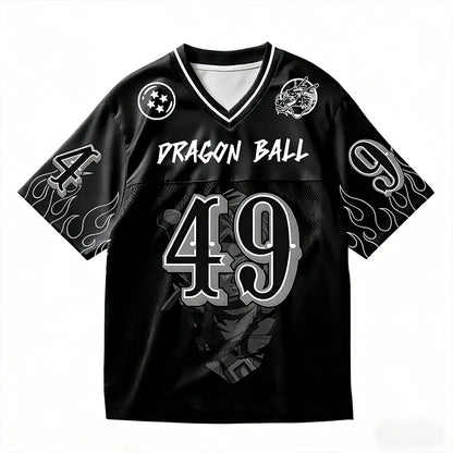 Unisex Anime Retro Mesh Sports Jersey T-Shirt