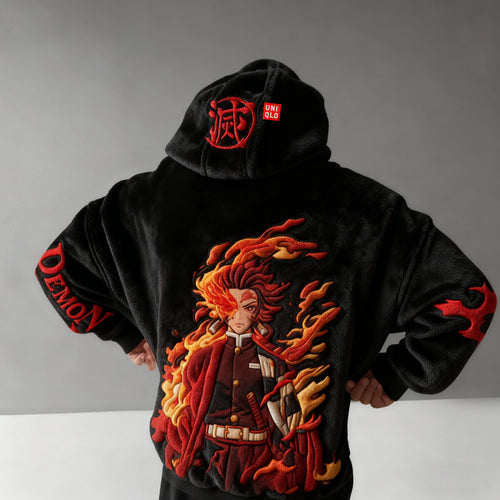 Color Blocked Plush Hoodie