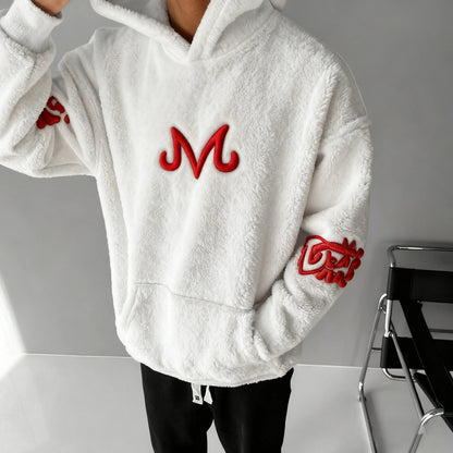 Color Blocked Plush Hoodie