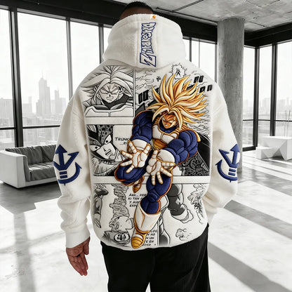 Color Blocked Plush Hoodie