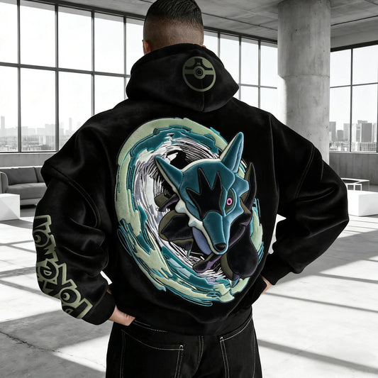 Color Blocked Plush Hoodie