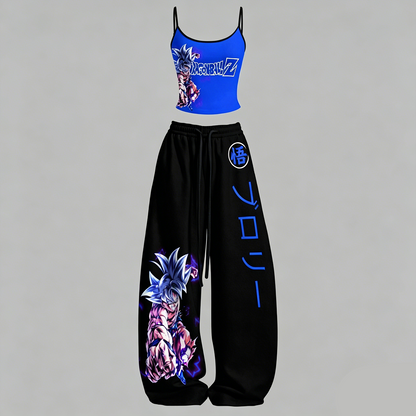 Top & Elasticated Trousers Two-Piece Set