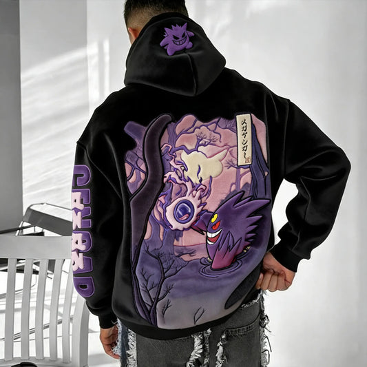 Color Blocked Plush Hoodie