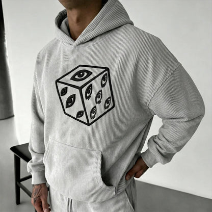 Geto Suguru Geto Suguru   Foam Print Corduroy Hoodie