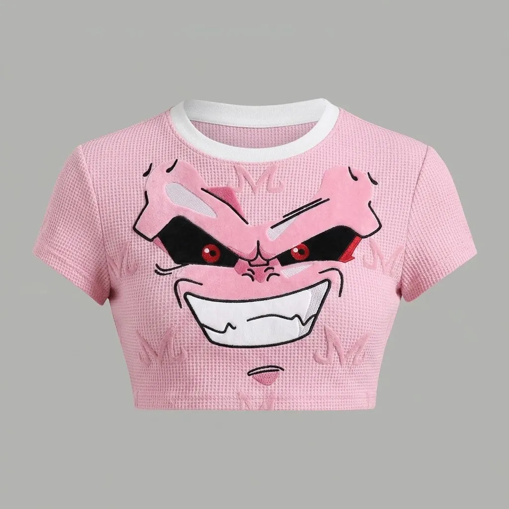 Women T-Shirt & Elasticated Trousers Waffle Two-Piece Set