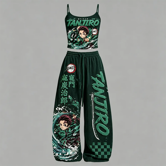 Top & Elasticated Trousers Two-Piece Set