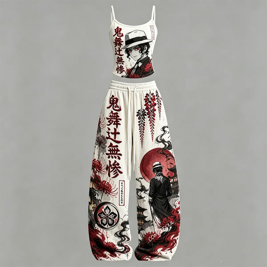 Top & Elasticated Trousers Two-Piece Set