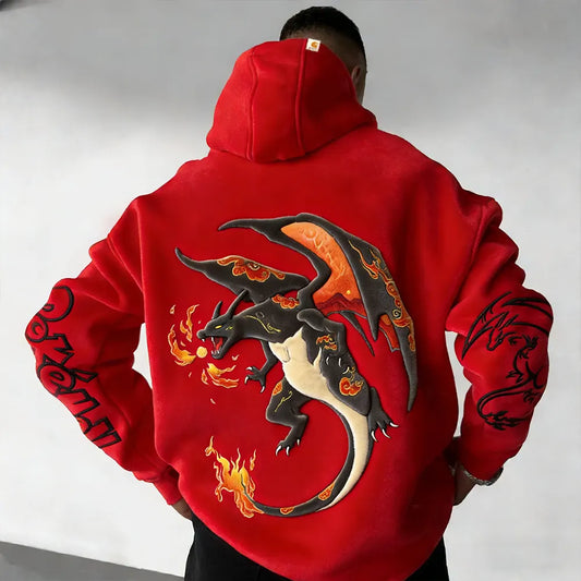 Color Blocked  (suede) Hoodie