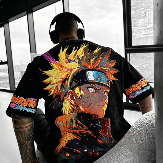 Anime Vintage Corduroy T-Shirt