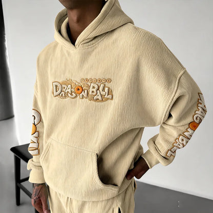 Color Blocked corduroy Hoodie