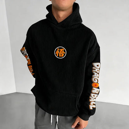 Color Blocked corduroy Hoodie