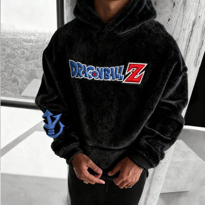 Color Blocked Plush Hoodie